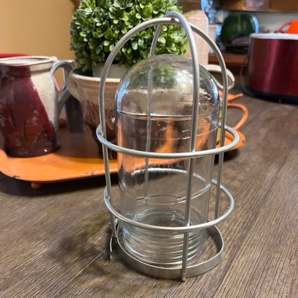 9 NEW - MODERN FARMHOUSE LIGHT COVERS - SILVER RUSTIC